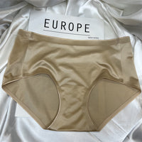 Mid-waist Silk Underwear Antibacterial Comfortable Seamless Classic Girl