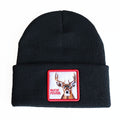 Winter Animal Embroidered Knitted Wool Hat