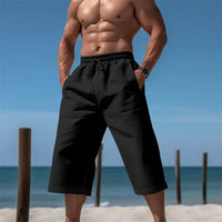 Breathable Capri Pants Mens Fashionable Casual Breathable Shorts