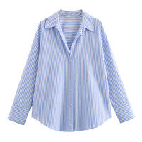 Loose-fitting Casual Long-sleeve Oxford Shirt