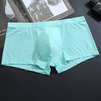 Fashion Ice Silk Ultra-thin Men's Boxer Briefs