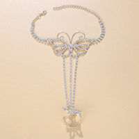 Bohemian Butterfly Water Diamond Foot Chain Female
