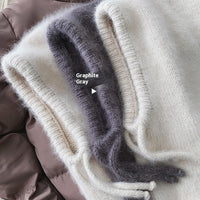 Autumn And Winter Fashion Warm Scarf Neck Protection Integrated Woolen Knitted Hat
