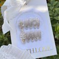 Christmas Cat Eye Flashing Snowflake Christmas Tree Heart-shape Lock Handmade Wear Armor