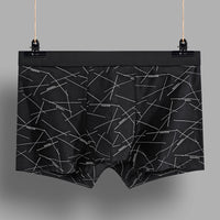 Men's Cotton U-convex Boxers Mid-waist Three-dimensional Printing