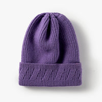 Fashion Knitted Hat Custom Light Version Flanging Woolen Hat