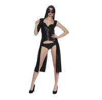 Sexy Patent Leather One-piece Cloak Coat Costume
