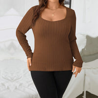 Women's Slimming Waffle Knit Long Sleeve Henley Top