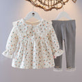 Girls Spring Western Style Two-piece Suit