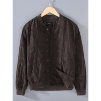Spring And Summer New Men's Youth Linen Cotton Yarn-dyed Jacquard Casual Jacket