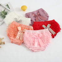 Bow Mesh Cute Shorts Infant Korean Children's Clothing