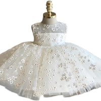 Girls' Printed Little Daisy Lace Dress