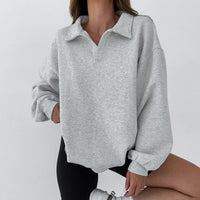 Autumn And Winter POLO Collar Beauty Sweater Women's Pullover