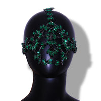 Luxury Rhinestone Mask Female Popular Blogger With The Same Color Rhinestone Mask