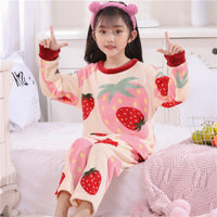 Children's Pajamas Women's Winter Plus Velvet Thick
