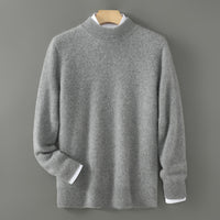 Half Wool Batwing Knit Sweater Solid Color Casual Base Shirt