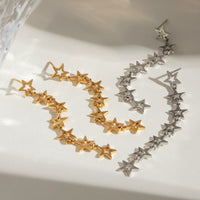 Stainless Steel Star Earrings For A High-End