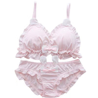 Women's Underwear Suit Thin Pure Desire Small Chest Cute Japanese Style