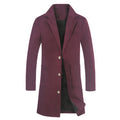 Casual Fashion Solid Color Mid-length Single-breasted Jacket