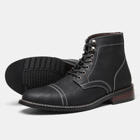 Mens Vintage Casual Leather Boots