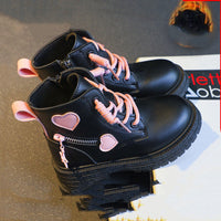 British Style Walking Show Boys' Short Boots With Cotton For Warmth