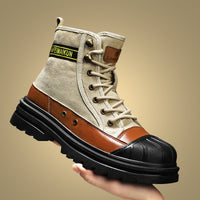 Thick-soled Canvas Casual Sports Men's All-match Work Motorcycle Boots