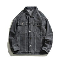Fashion American Vintage Denim Jacket Men