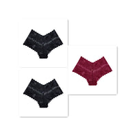 New Lace Low Waist Boxer Hollow Out Boxer Panties