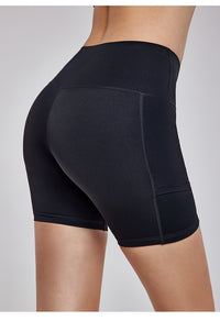 Lycra Nude Feel Antibacterial Sports Shorts Tight Pockets