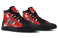 Printed Couple High Top Canvas Shoes