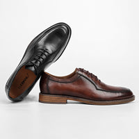 Low-cut Business Dress Shoes British Retro Polished Color