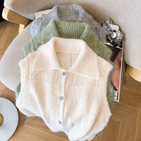 Design Sense Twist Knitted Vest Women