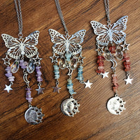 Butterfly Style Sun And Moon Accessories Crystal Ball Wind Chimes