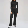 Women's Fitness Apparel Sheer Feel With Zipper