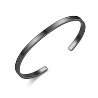 Adjustable Opening Stainless Steel C- Shaped Bracelet