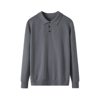 Men's Long-sleeved Sweater Lapel Comfortable All-match