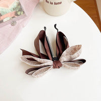 Women's Fashion Simple Mesh Bow Hair Card
