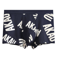 Men's Cotton Summer Breathable Letter Youth Cool Boxers