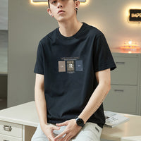 Pure Cotton Short-sleeve T-shirt Trendy Casual Top
