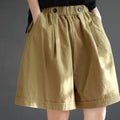 Pure Cotton Six-Color Shorts Womens Plus Size Loose Summer Retro
