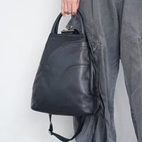 Multifunctional Large Capacity First Layer Cowhide Women's Backpack