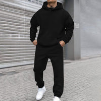 Fleece Fashion Casual Loose Long Sleeve Hoodie Set