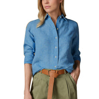 Women's Casual Solid Color Loose Long Sleeve Shirt