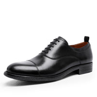 First Layer Cowhide Gradient Upper Lace-up Men's Shoes