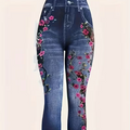 Blue Flower Design Perfect For Spring Summer Casual Wear