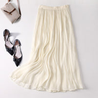 Slim Slimming Mid-length Elegant Pendant Summer Elastic Skirt