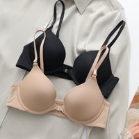 Women's Small Chest Push Up Front Buckle Thin Transport Bra