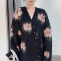 Women's Autumn And Winter New Flower Sweater Coat Top