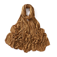 56 Colors Solid Color Modal Scarf Small Size Monochrome Jersey Veil Mercerized Cotton Scarf