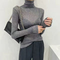 New Springautumn Turtleneck Long-sleeve Top For Women